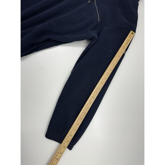 Izod Preform X Mens Sweatshirt Size Large Blue Fleece Pullover 1/4 Zip - Picture 10 of 12